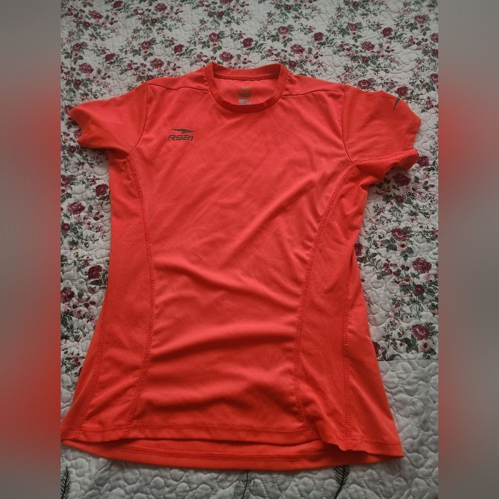 Women's Orange Athletic Top